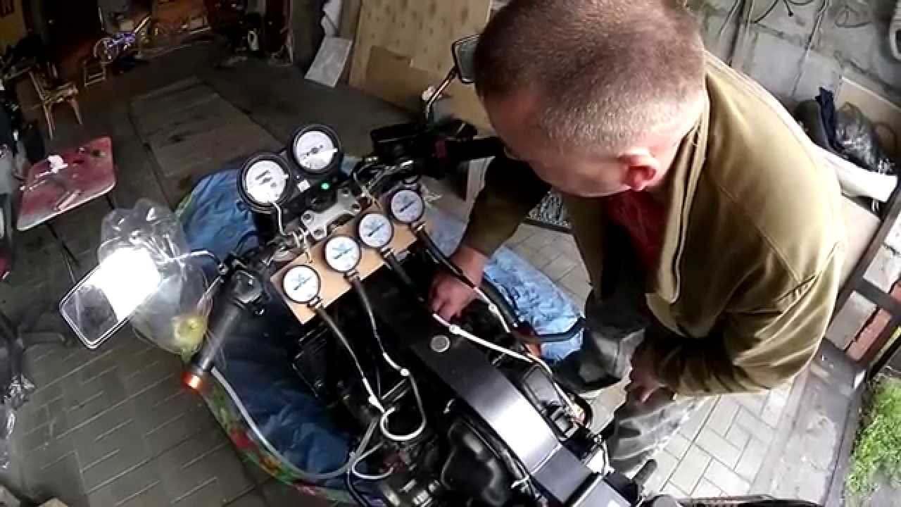 Синхронизация карбюраторов на мотоцикле